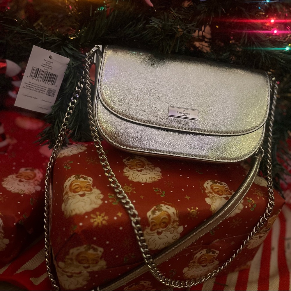 NWT Kate Spade Krista Metallic Leather Crossbody - Picture 3 of 9